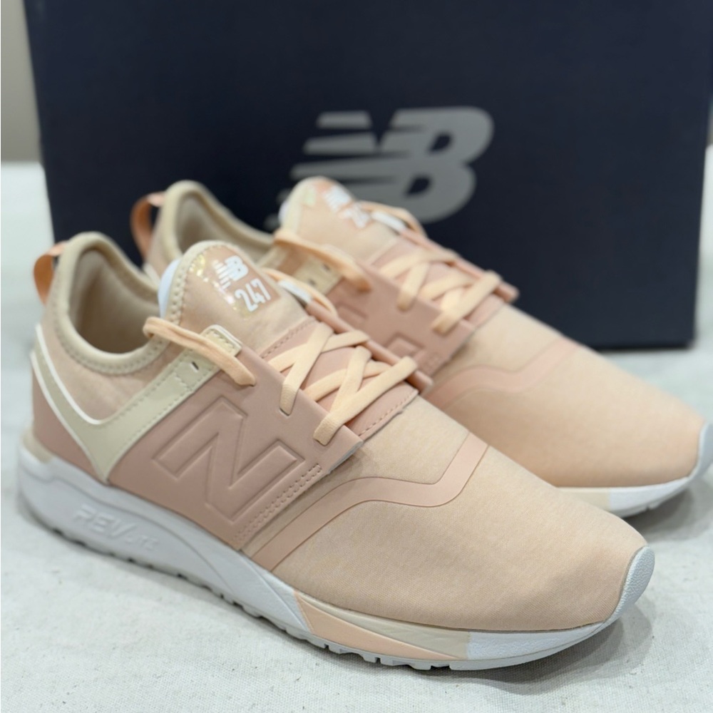 New Balance WRL247YC Women's Sneakers Colors Cream Tan and White